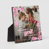 Plaque Photo Maman 1 photo moderne élégante rose poupée mère jo (Recto)