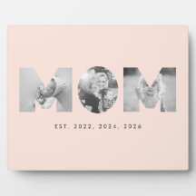 Maman a établi un minimaliste pêche pastel 3 Photo