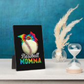 Plaque Photo Maman Baseball Momma Anniversaire (Côté)