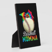 Plaque Photo Maman Baseball Momma Anniversaire (Côté)