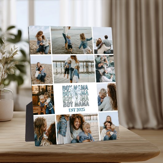 Plaque Photo Maman de 11 enfants - Collage de photos personnali