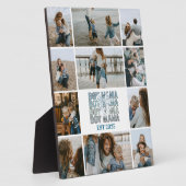 Plaque Photo Maman de 11 enfants - Collage de photos personnali (Côté)