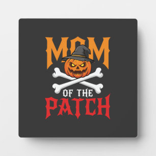Plaque Photo Maman Halloween de Patch Pumpkin Sorcière