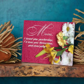 Plaque Photo Maman, je t'aime (Côté)