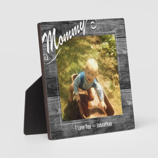 Plaque Photo Maman Je t'aime Photo (Recto)