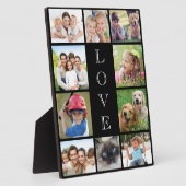 Plaque Photo Maman Love 10 Photo Collage noir (Côté)