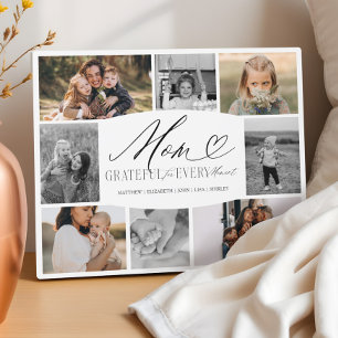 Plaque Photo Maman reconnaissante pour chaque instant Collage p