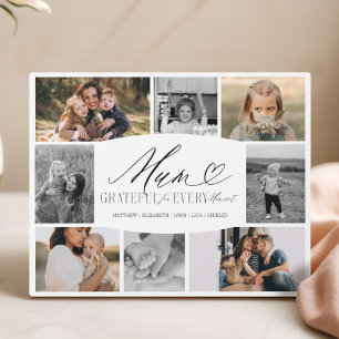 Plaque Photo Maman reconnaissante pour chaque instant Collage p