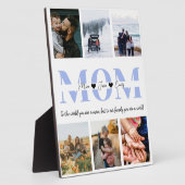 Plaque Photo Maman, tu es la photo du monde (Côté)