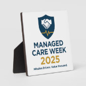 Plaque Photo Managed Care Week 2025 - 5.25 x 5.25 with Easel (Recto)