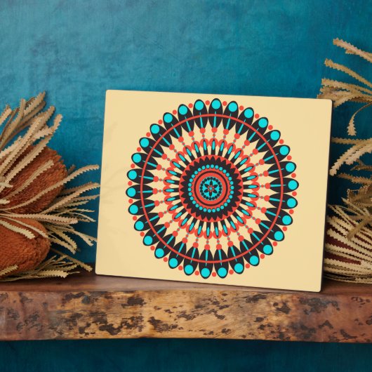 Plaque Photo Mandala amérindienne (Côté)