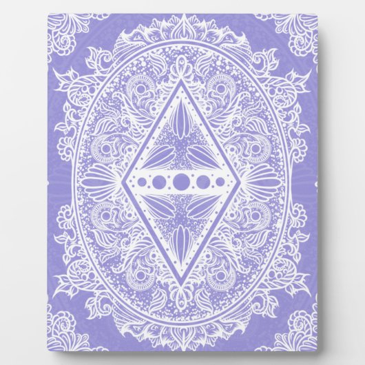 Plaque Photo Mandala de diamant céleste (Devant)