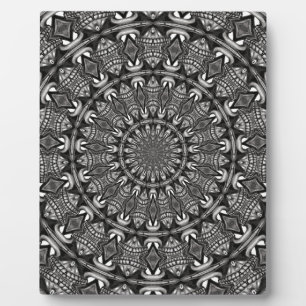 Plaque Photo Mandala monochrome