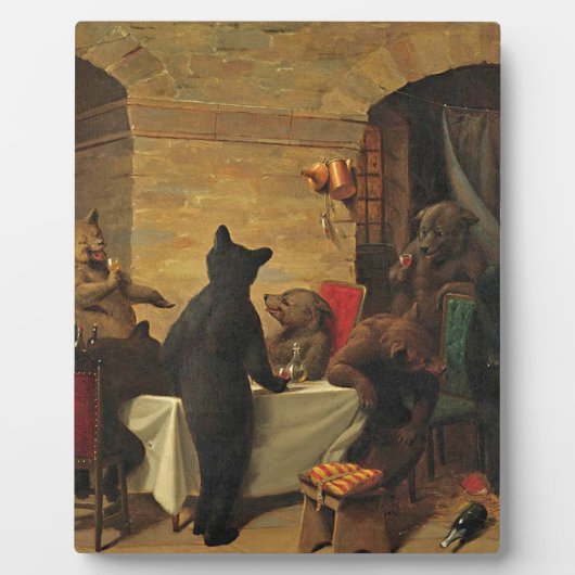 Plaque Photo Manège d'ours par William Holbrook Beard (Devant)