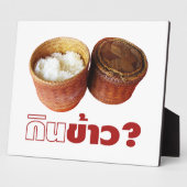 Plaque Photo Mange Du Riz ? [Gin Khao ? ] ... Thai Lao Isan (Côté)