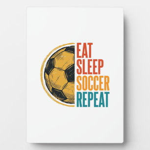 Plaque Photo Manger Dormir Football Répéter Conception de Maill