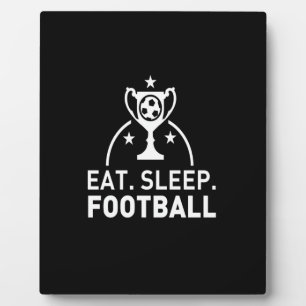 Plaque Photo Mangez le football