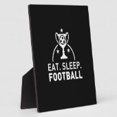 Plaque Photo Mangez le football (Côté)