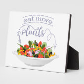 Plaque Photo Mangez plus de plantes frais motivation salade let (Côté)