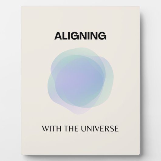 Plaque Photo Manifestation Art Spirituel, Energy Aura Gradient (Devant)