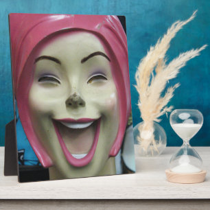 Plaque Photo Mannequin fou de rire ~ Uncanny Valley Girl
