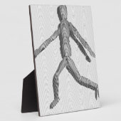 Plaque Photo Mannequin humain en bois (Côté)