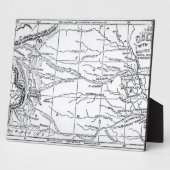 Plaque Photo Map of the Gold Region, published in 'The Weekly' (Côté)