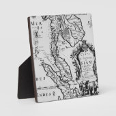 Plaque Photo Map of the Kingdom of Siam (Recto)