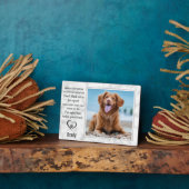 Plaque Photo Marble Animaux commémoratifs Souvenir Chien Keepsa (Côté)