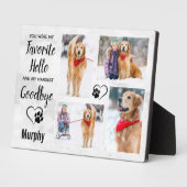 Plaque Photo Marble Pet Memorial Keepsaké Photo Collage (Côté)