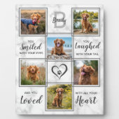 Plaque Photo Marble Pet Memorial Photo Collage Keepsaké (Devant)