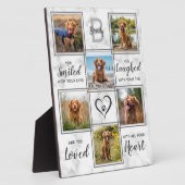 Plaque Photo Marble Pet Memorial Photo Collage Keepsaké (Côté)