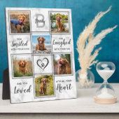 Plaque Photo Marble Pet Memorial Photo Collage Keepsaké (Côté)