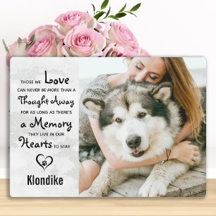 Plaque Photo Marbre de souvenir Cadeau Mémorial Photo d'animal 