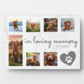 Plaque Photo Marbre En Souvenir Affectueux Mémorial Chien (Devant)