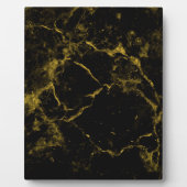 Plaque Photo Marbre noir or (Devant)