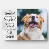 Plaque Photo Marbre Perte d'animal de compagnie souvenir Keepsa (Devant)