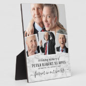 Plaque Photo Marbre photo commémoratif In Love Memory (Côté)