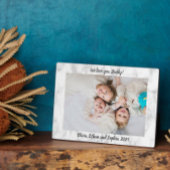 Plaque Photo Marbre Script We Love You Papa Nom personnalisé