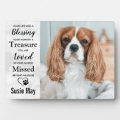 Plaque Photo Marbre Souvenir Perte d'Animal de Compagnie Mémori (Devant)