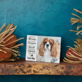 Plaque Photo Marbre Souvenir Perte d'Animal de Compagnie Mémori (Côté)