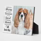 Plaque Photo Marbre Souvenir Perte d'Animal de Compagnie Mémori (Côté)