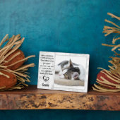 Plaque Photo Marbre Souvenir Perte d'Animal Familial Chat Mémor (Côté)