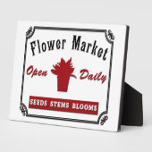 Plaque Photo Marché aux fleurs (Côté)
