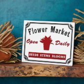 Plaque Photo Marché aux fleurs (Côté)