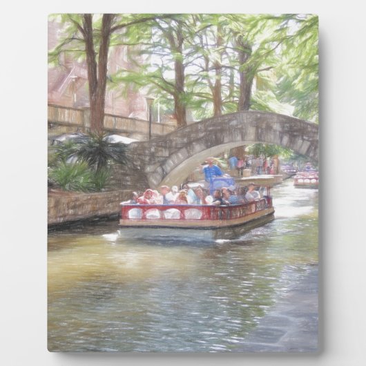 Plaque Photo Marche de la rivière San Antonio (Devant)