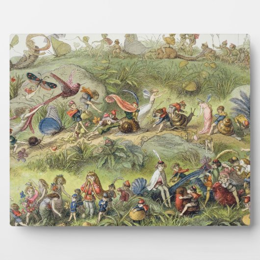 Plaque Photo Marche triomphale de l'Elf-Roi, illustration de (Devant)