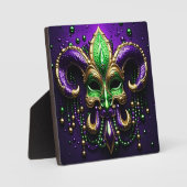 Plaque Photo Mardi Gras Fleur De Lis Design 2024 (Recto)