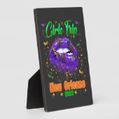 Plaque Photo Mardi Gras New Orleans Girl Trip (Côté)