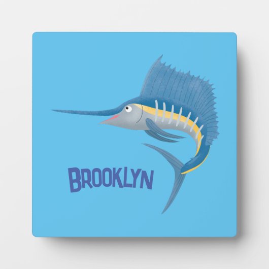 Plaque Photo Marée de plaisance de l'espadon (Devant)